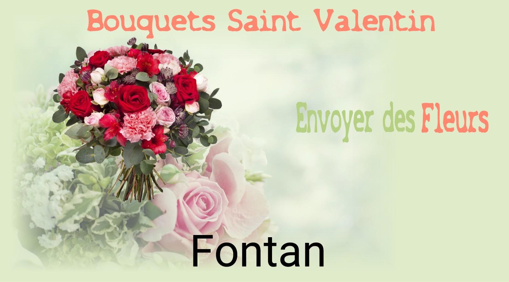 Roses de Saint-Valentin livrées à Fontan